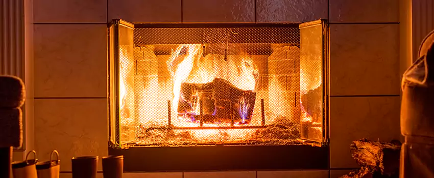 Mendota Hearth Landscape Fireplace Installation in Hemet, California