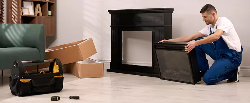 Old Rusted Metal Fireplace Repair And Replacement in Hemet, CA