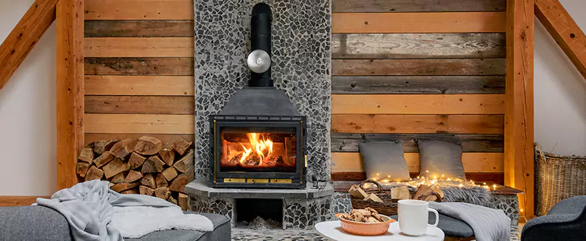Thelin Hearth Products Direct Vent Gas Stove Fireplace Inspection in Hemet, California